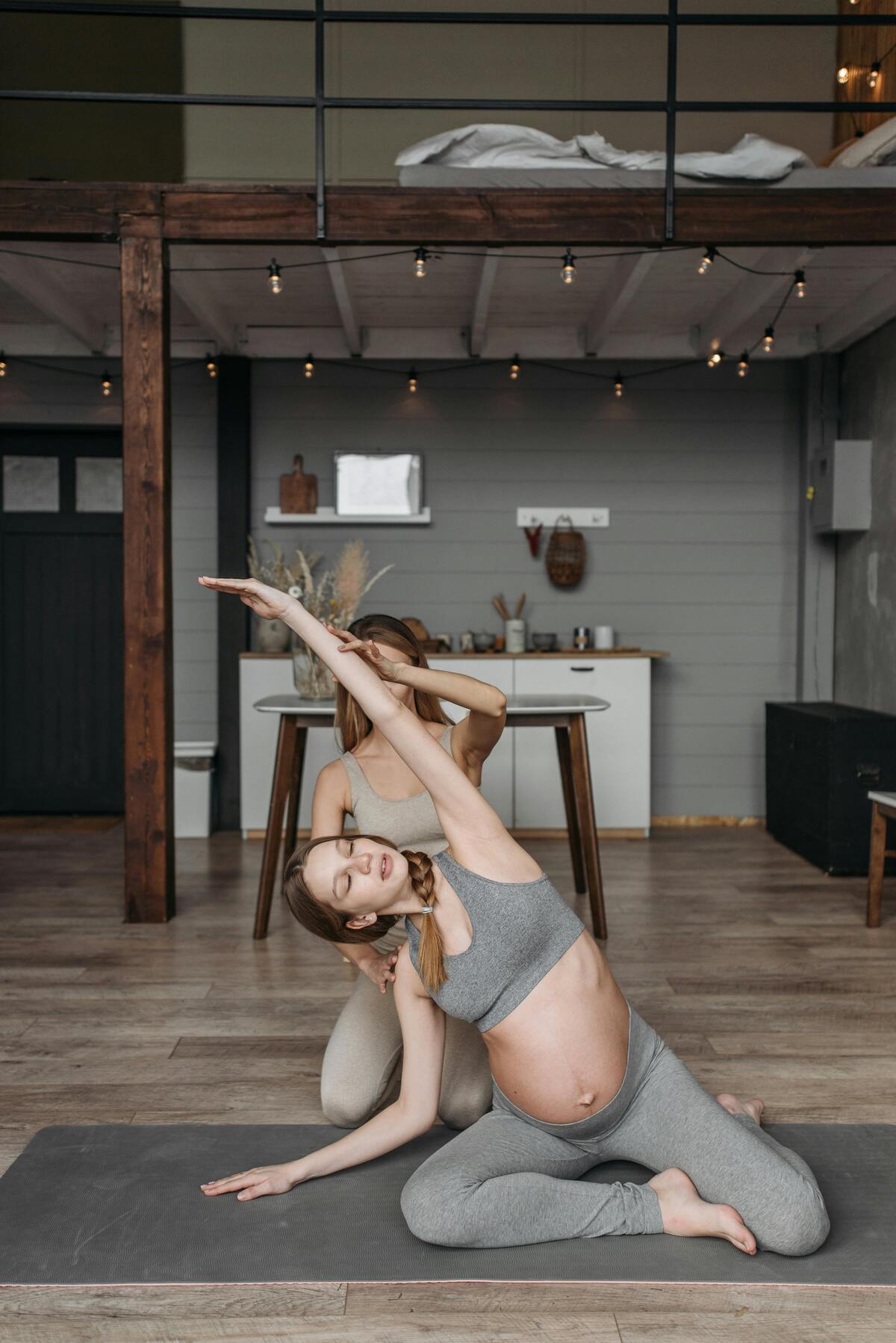 Woman doing yoga